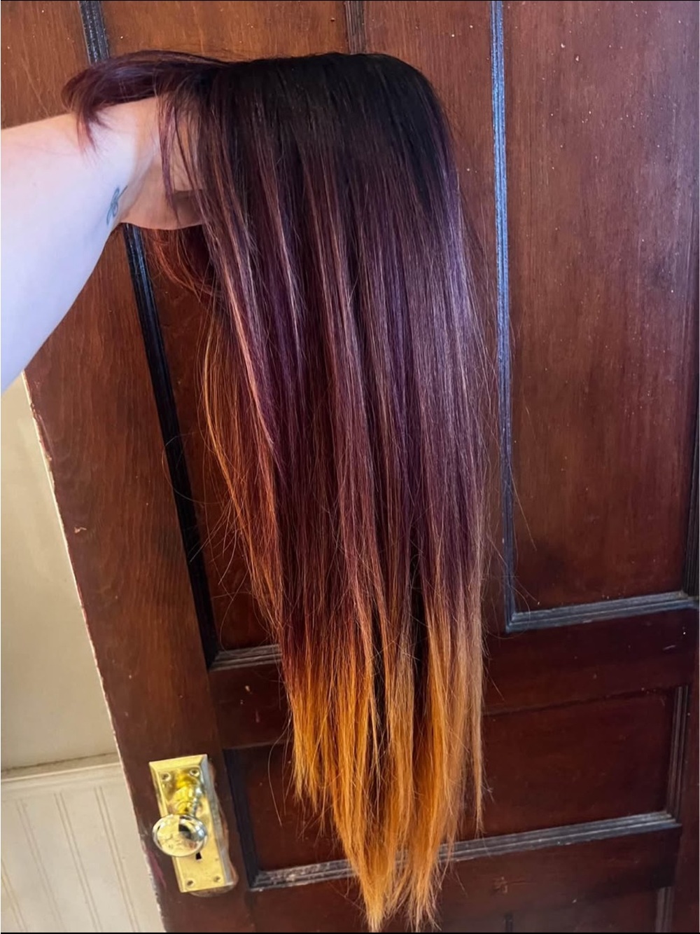 New Rebel Gypsy Silk/Human Wig (just tried on)